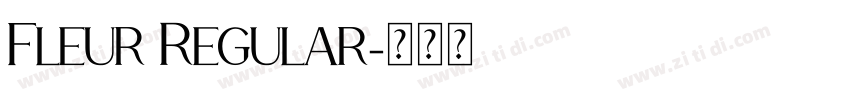 Fleur Regular字体转换
